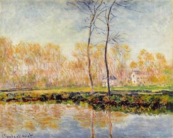 Claude Oscar Monet : The Banks of the River Epte at Giverny
